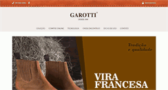 Desktop Screenshot of garotti.com.br